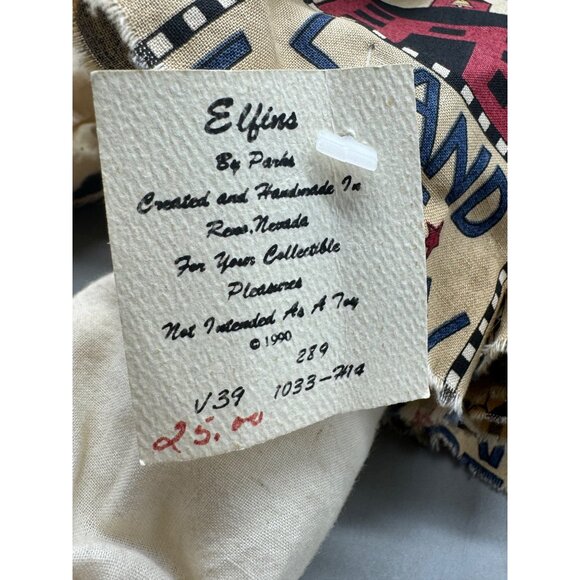 large Handcrafted Giraffe Doll Patriotic Dress & Lace Accents wood brown READ - Picture 12 of 12